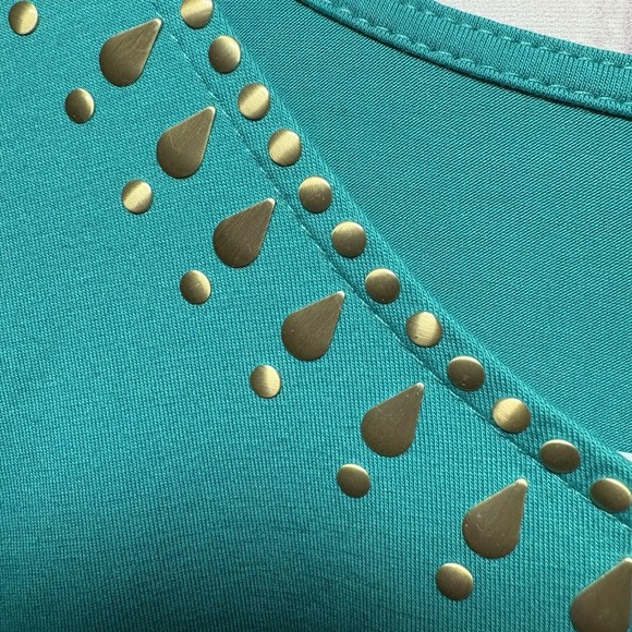 Women's Ruby Rd Green Top Size PXL - Picture 3 of 7